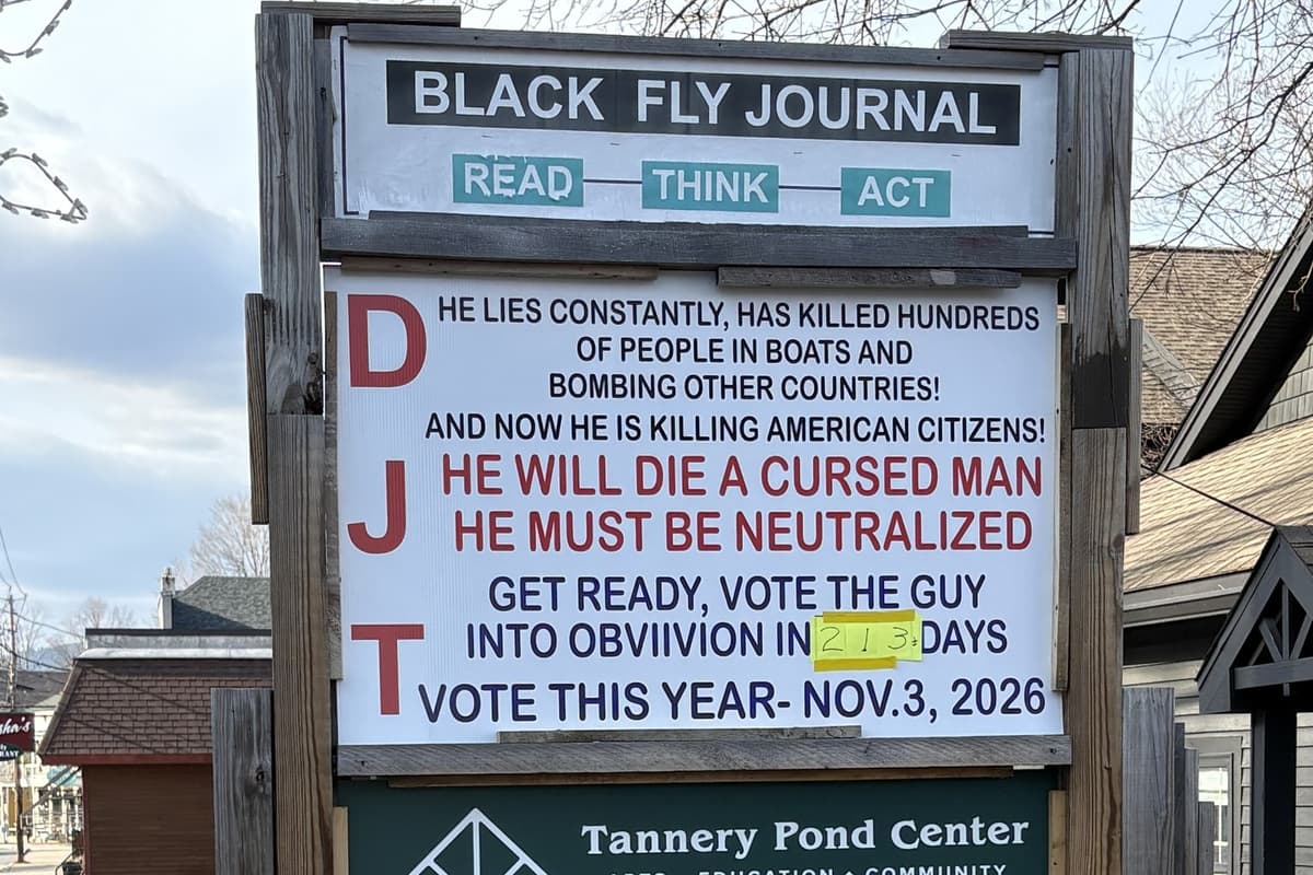 Some residents of a town in upstate New York are upset over this sign calling for ‘DJT’ to be ‘neutralized.’
