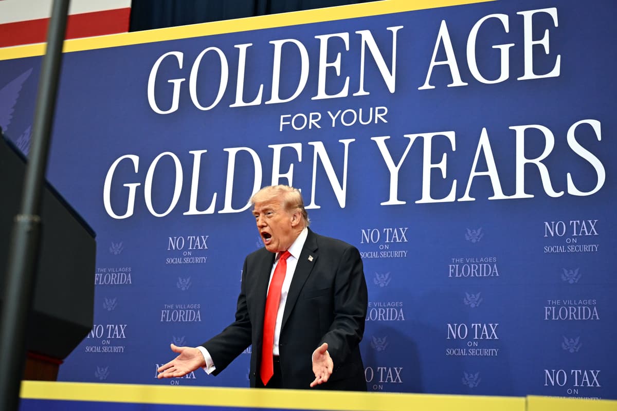President Trump speaks at The Villages Charter School in Florida, May 1, 2026.