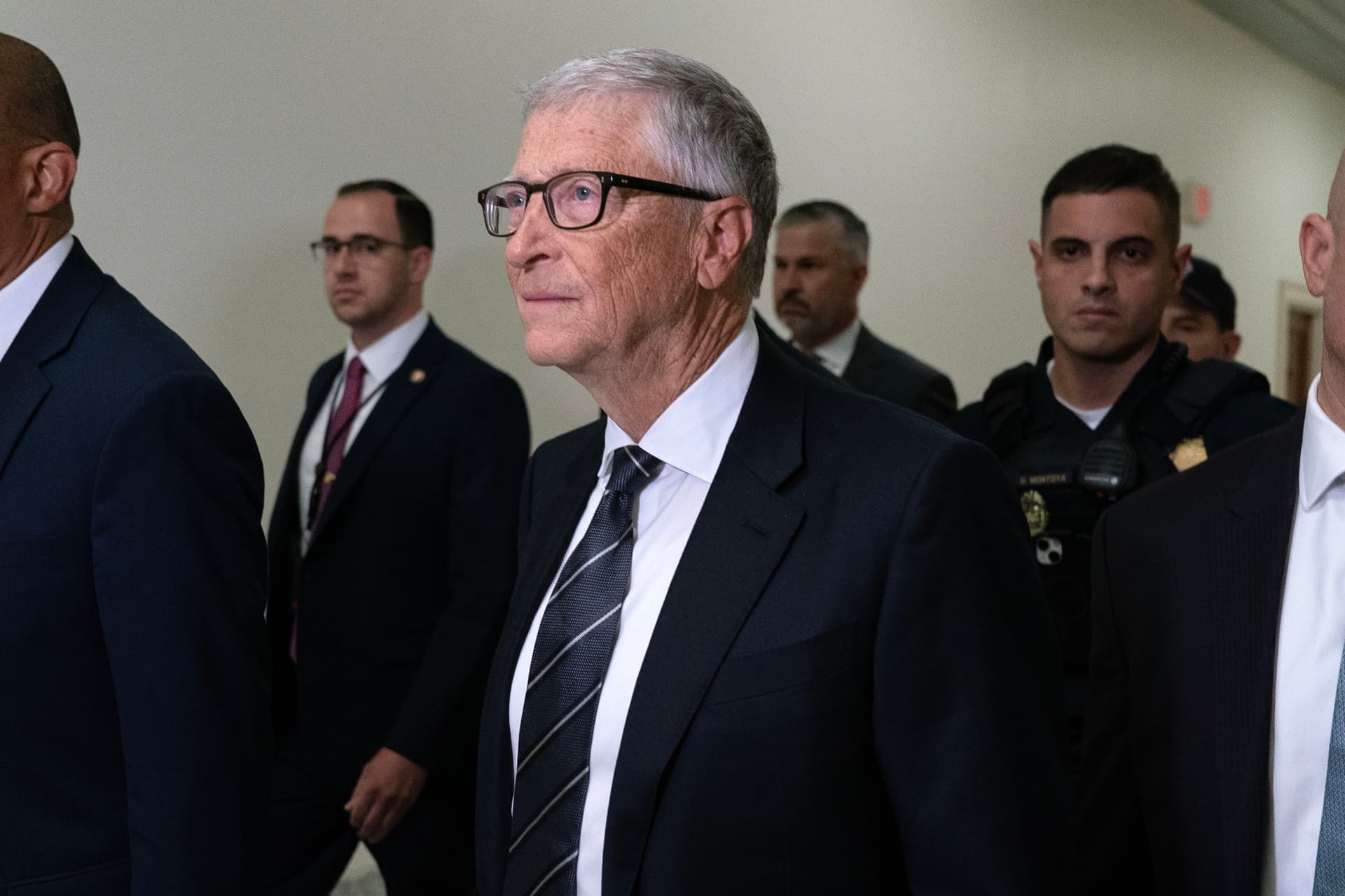 Co-founder of Microsoft, Bill Gates, arrives on Capitol Hill for a closed-door interview with the House Oversight Committee investigating convicted sex offender Jeffrey Epstein, at Washington, June 10, 2026. 