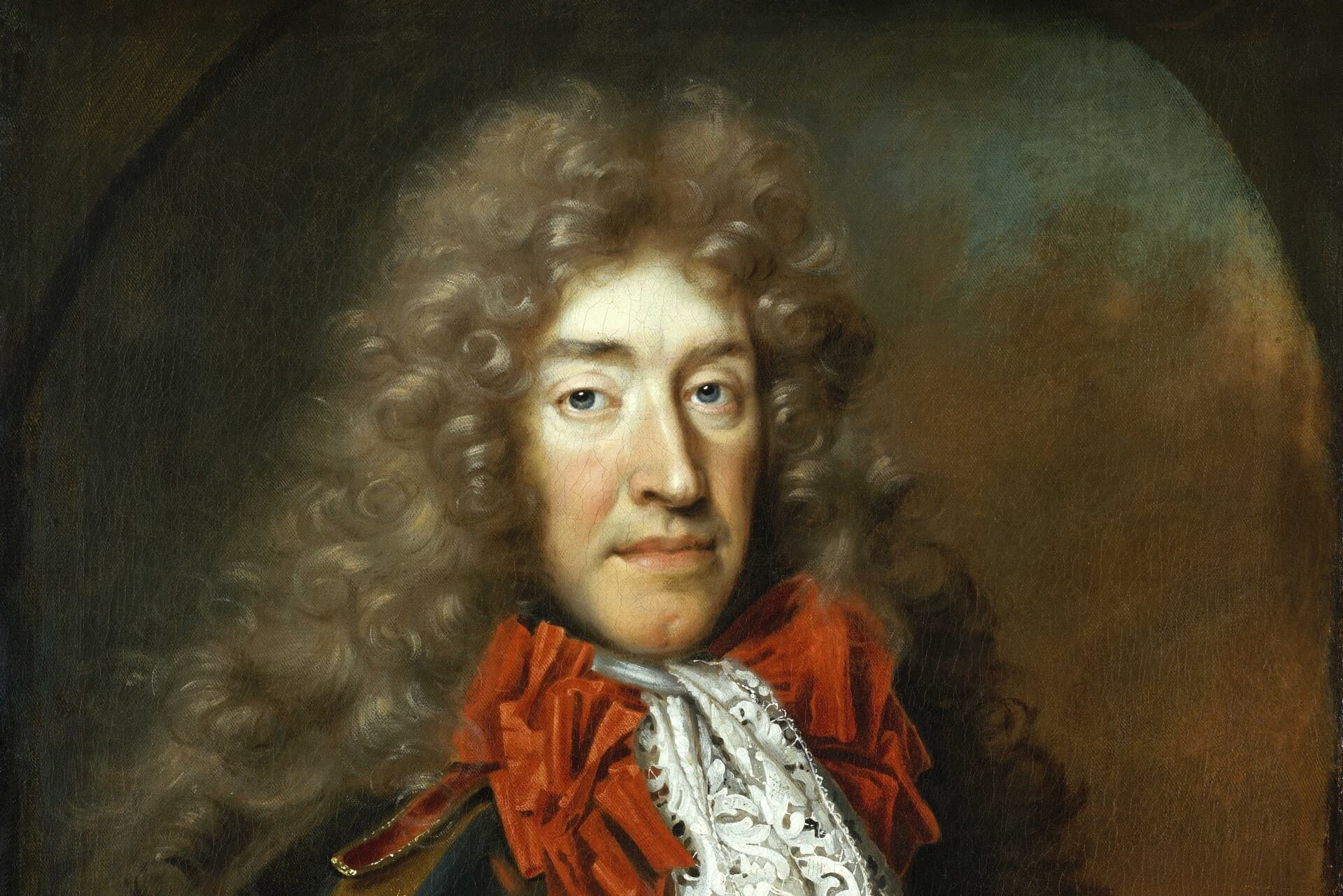 Detail of Nicolas de Largillière's portrait of James II, whose ouster paved the way for the American Revolution.  