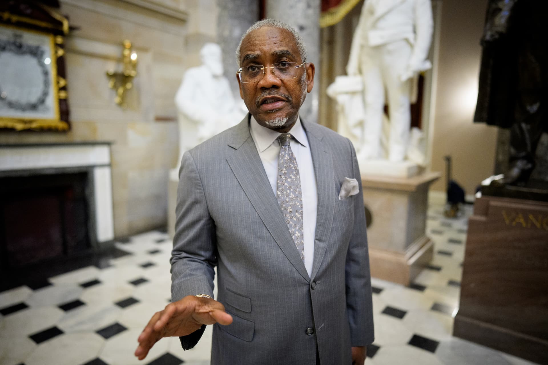 Congressman Gregory Meeks at the Capitol on May 21, 2026.