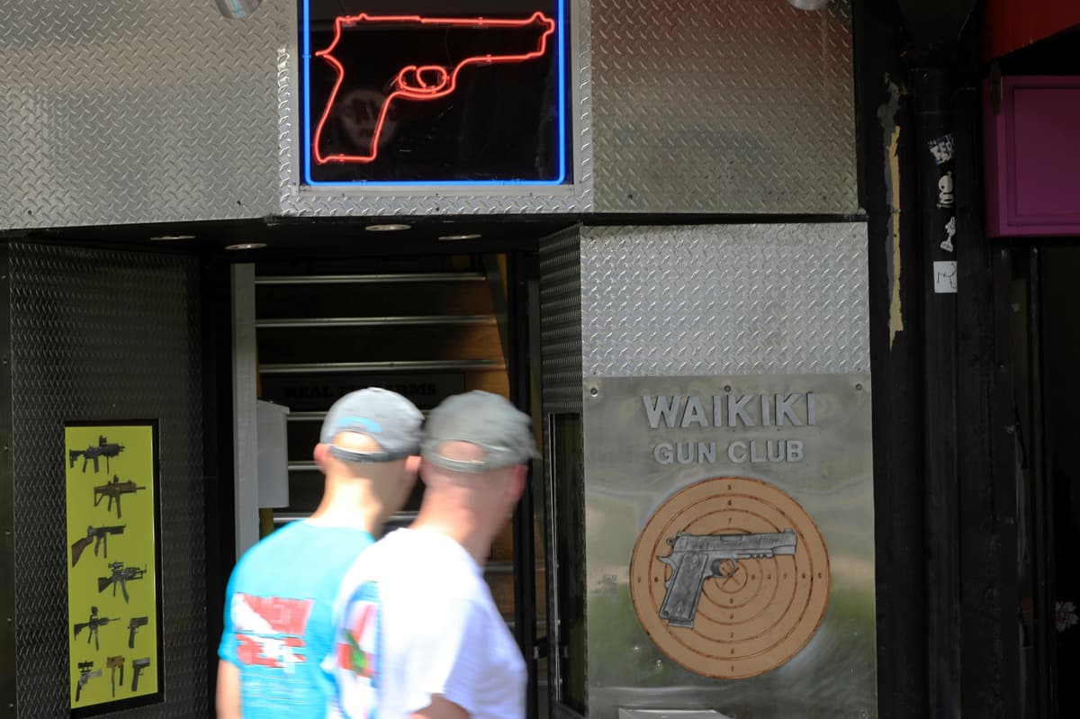 A gun club at Honolulu, in 2022.