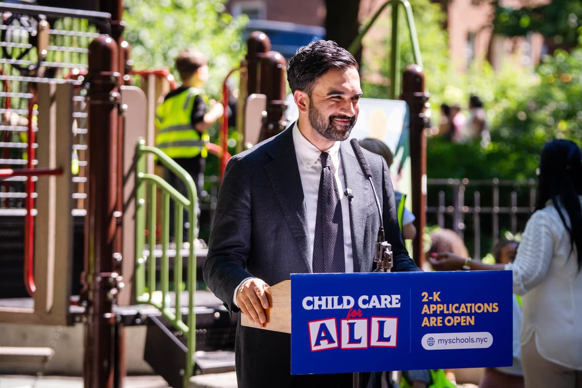 Mayor Zohran Mamdani at Ewen Playground, The Bronx, June 24, 2026.