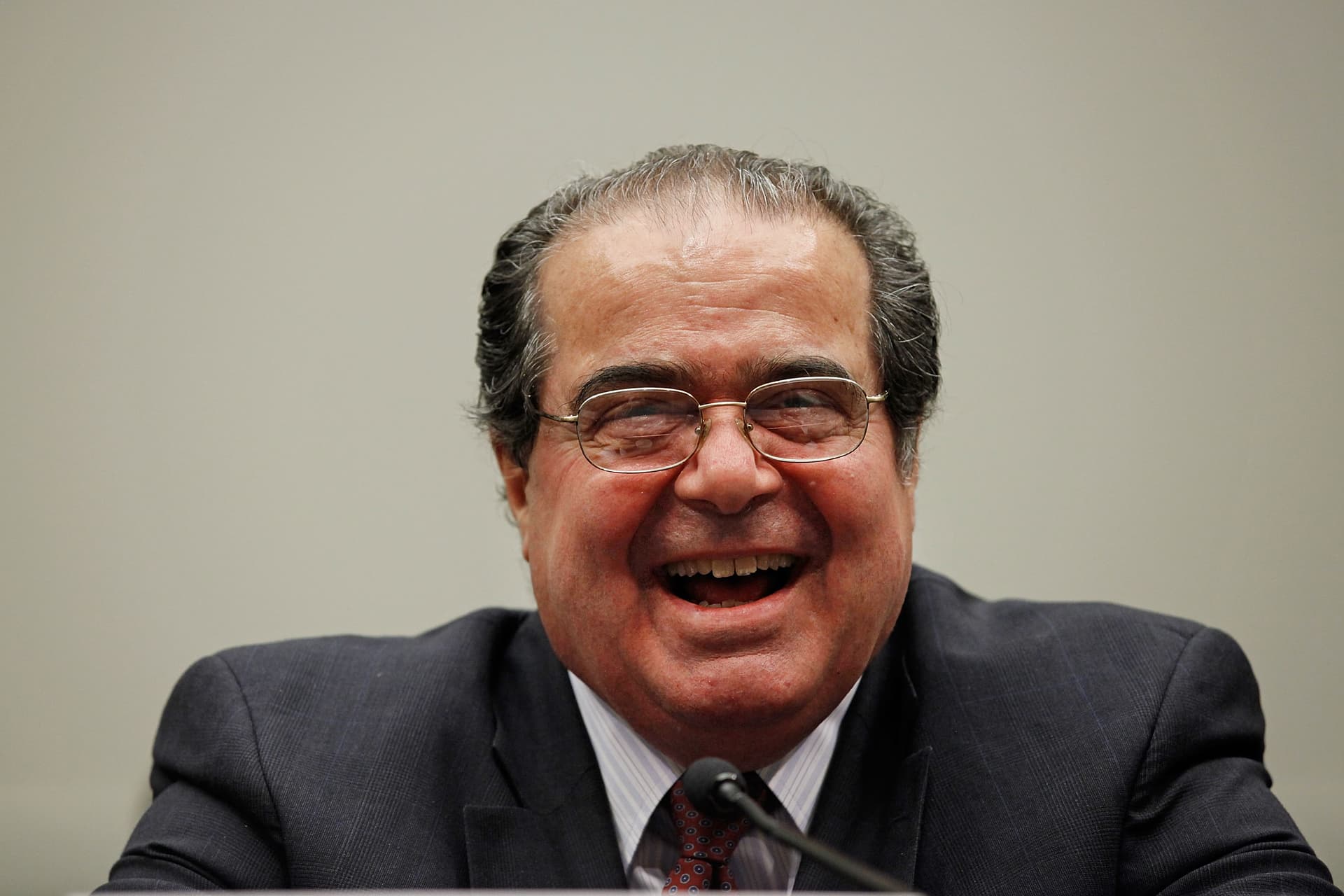 Justice Antonin Scalia on Capitol Hill, May 20, 2010.