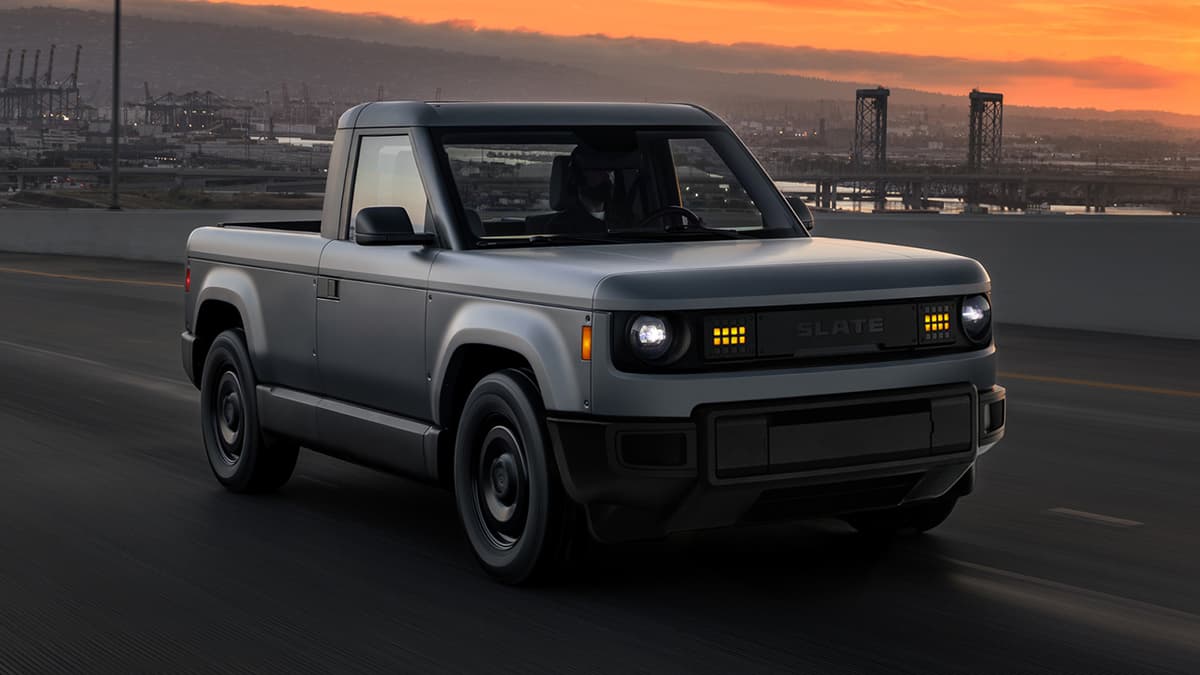 The Slate two-door pickup has a $24,950 starting price.