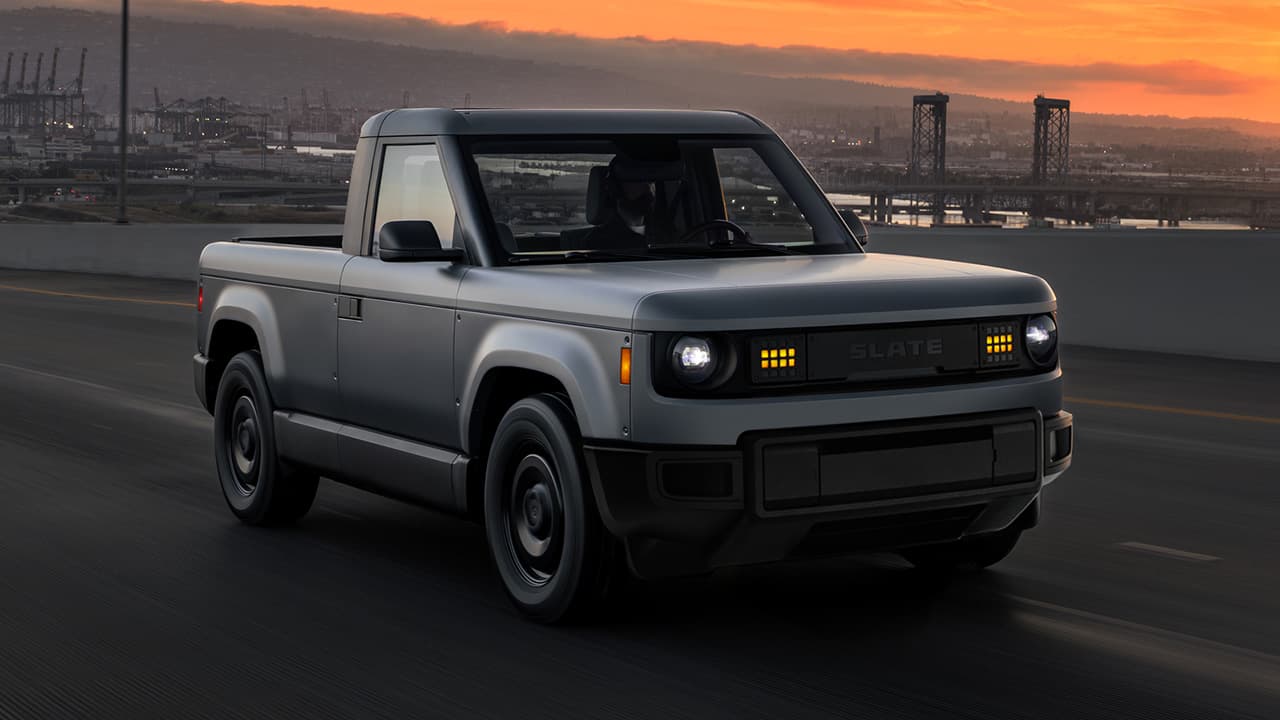 The Slate two-door pickup has a $24,950 starting price.