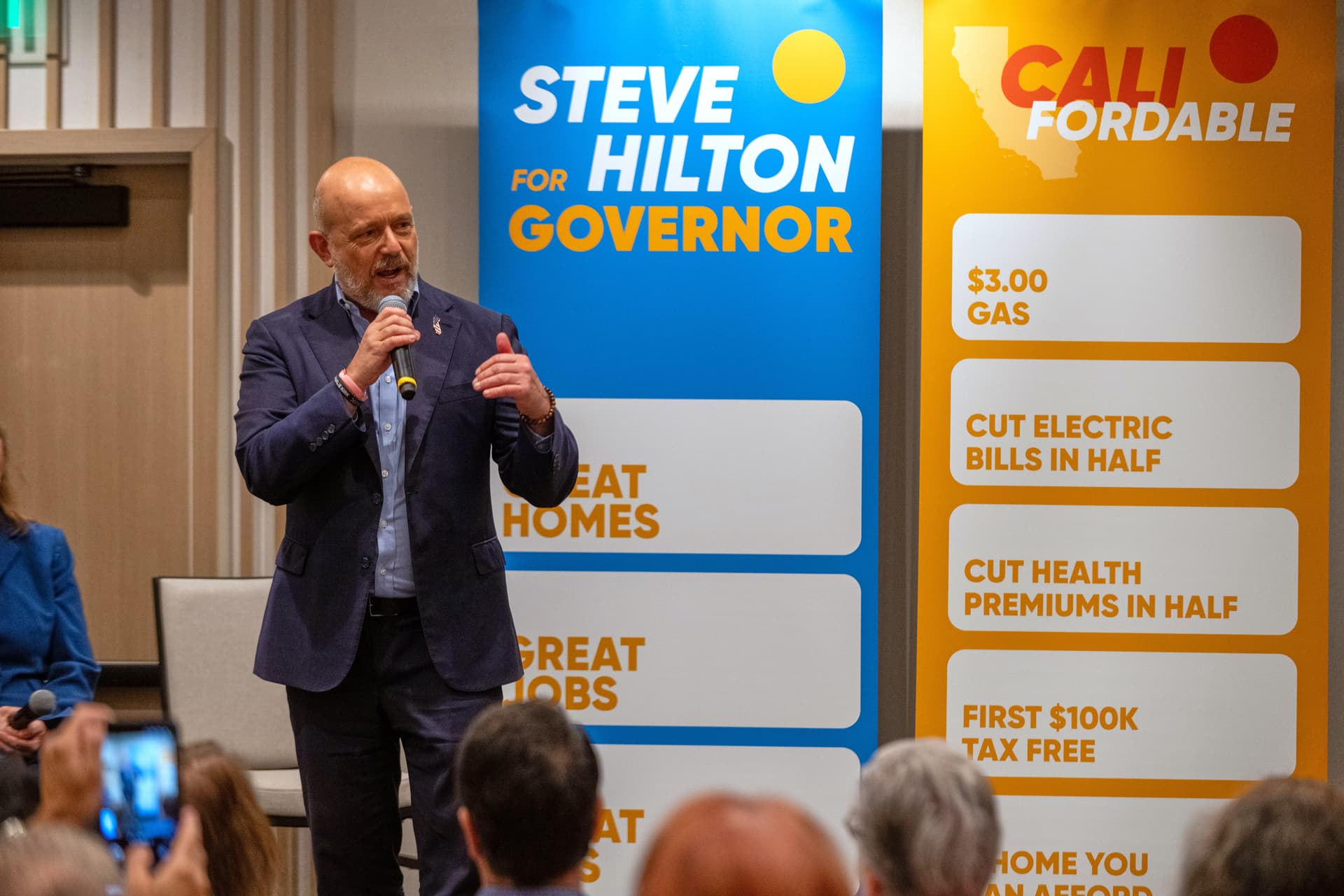 Republican gubernatorial candidate Steve Hilton on May 31, 2026 at Santa Monica, California. 