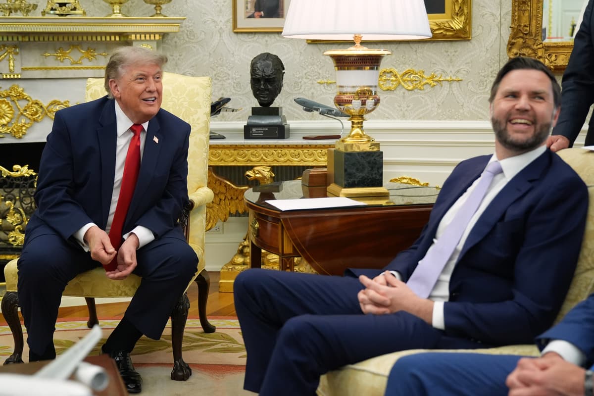 President Trump and Vice President Vance at the Oval Office on June 24, 2026. 