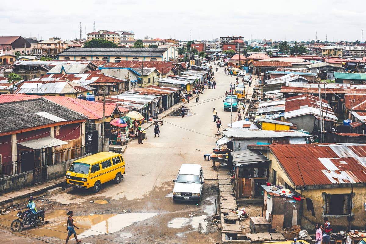 The Yaba area of Lagos, Nigeria.