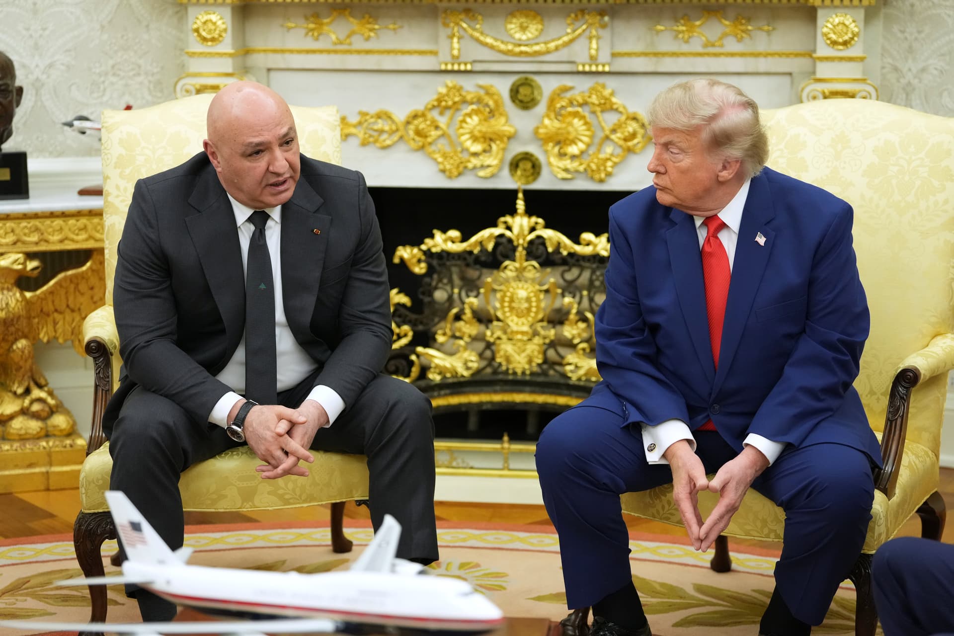 President Joseph Aoun of Lebanon speaks as he meets with President Trump in the Oval Office at the White House, July 21, 2026, at Washington, D.C.