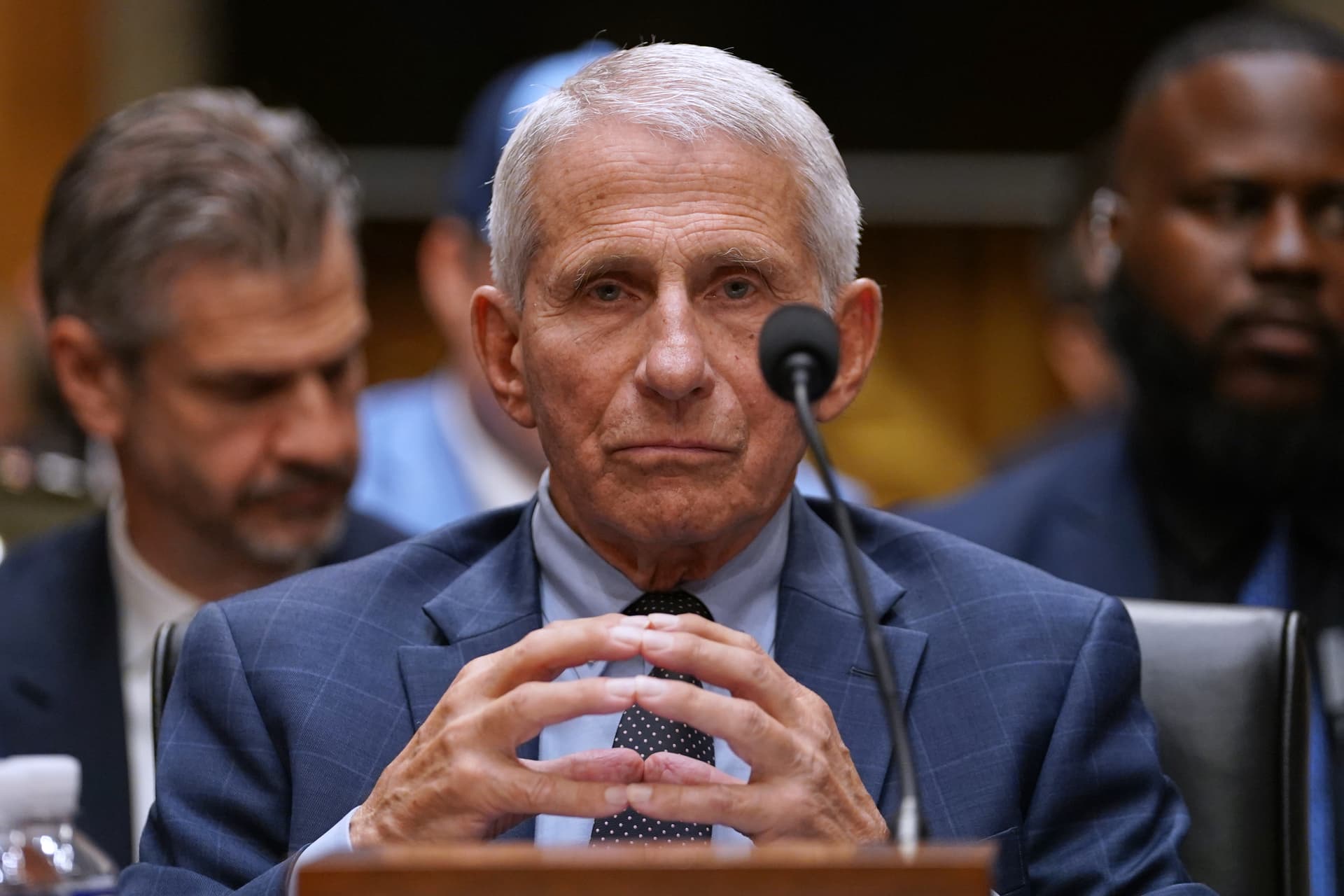 Dr. Anthony Fauci appears before the Senate Homeland Security and Governmental Affairs Committee at the Capitol on July 29, 2026.