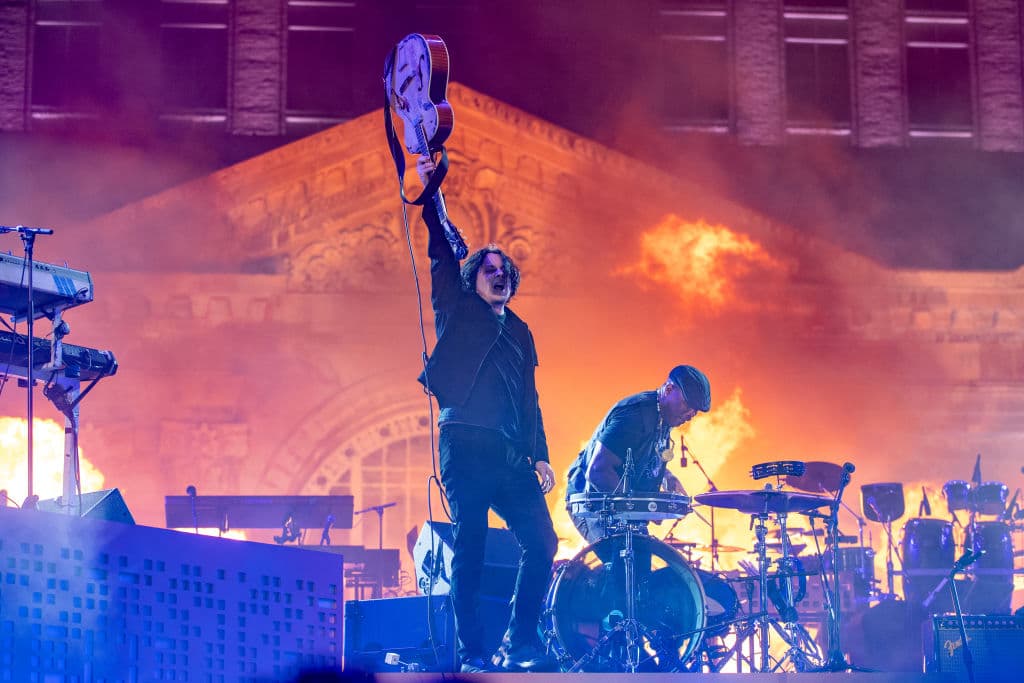 Jack White performing in Michigan, Detroit, in 2024.