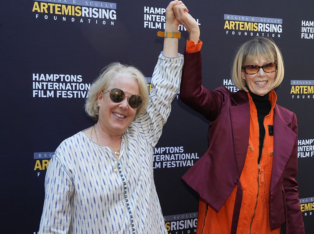 Robbie Kaplan and E. Jean Carroll attend a screening of "Ask E. Jean" on October 4, 2025 at East Hampton, New York. 