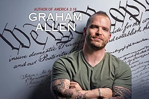 Social media influencer Graham Allen appears on the cover of his audiobook “Dear America: Live Like It’s 9/12,” released in 2021.