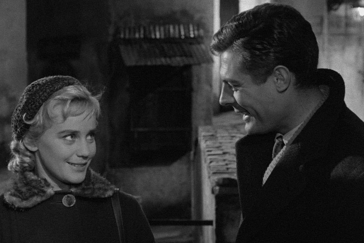 Marcello Mastroianni and Maria Schell in ‘White Nights.’ 