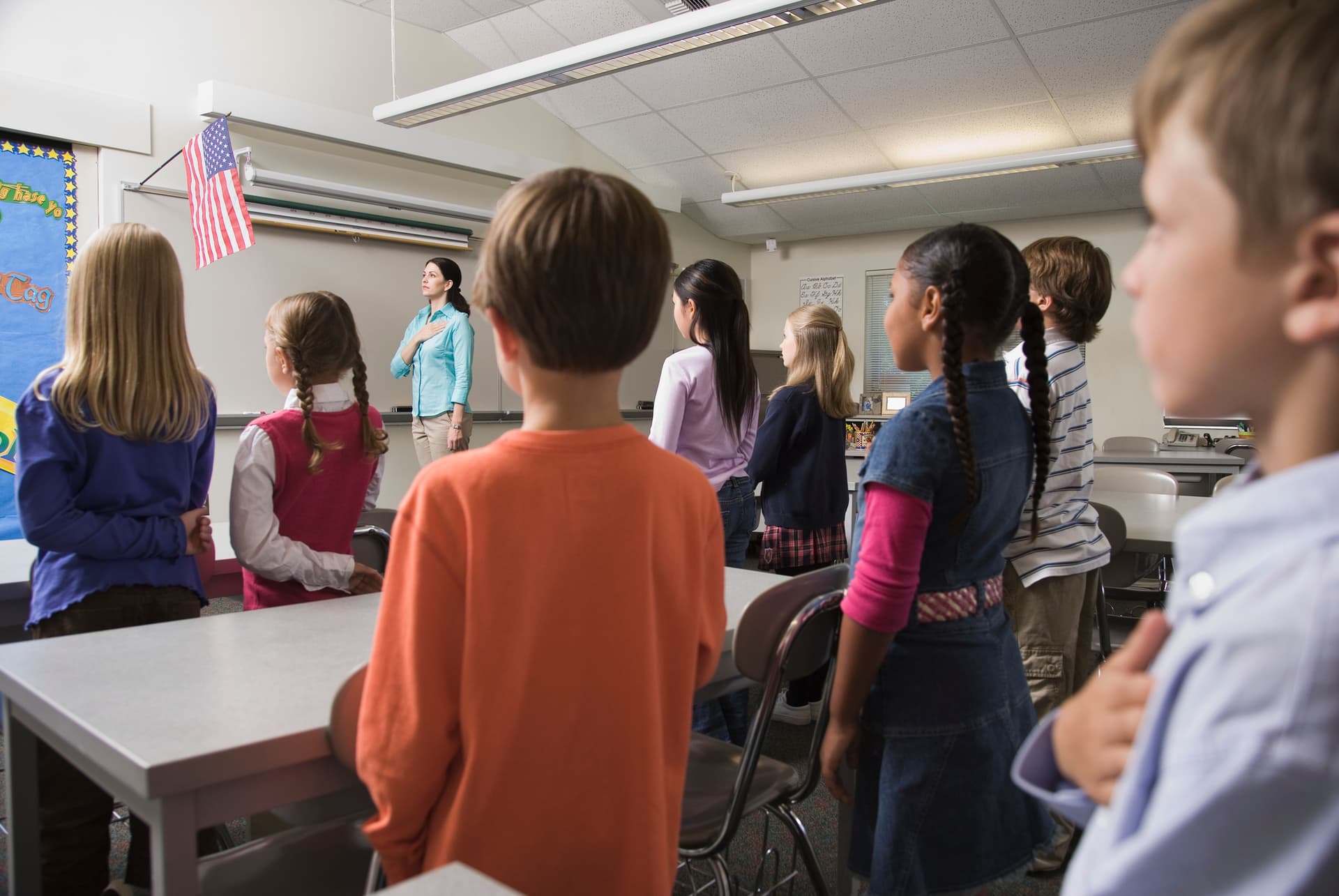 A bill is pending in Congress to mandate the return of the pledge to public schools.
