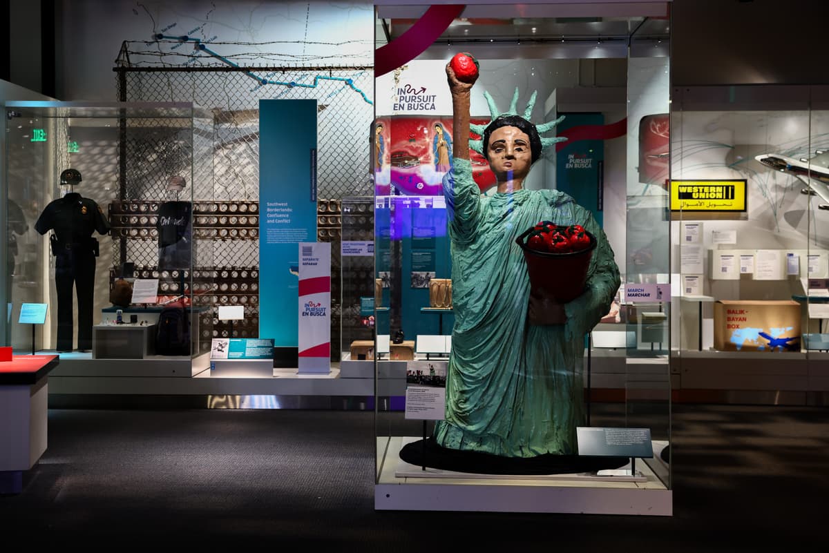 The Immokalee Statue of Liberty by Kat Rodriguez inside of the Smithsonian American History Museum on July 7, 2026 at Washington, D.C.