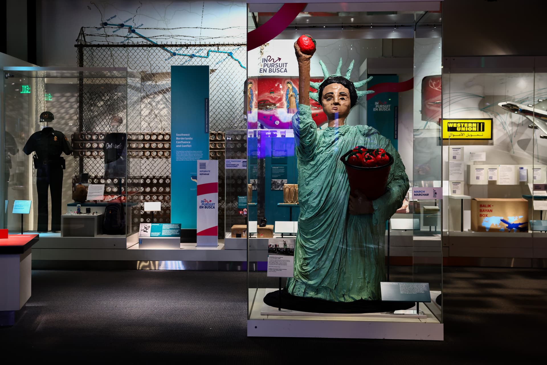 The Immokalee Statue of Liberty by Kat Rodriguez inside of the Smithsonian American History Museum on July 7, 2026 at Washington, D.C.