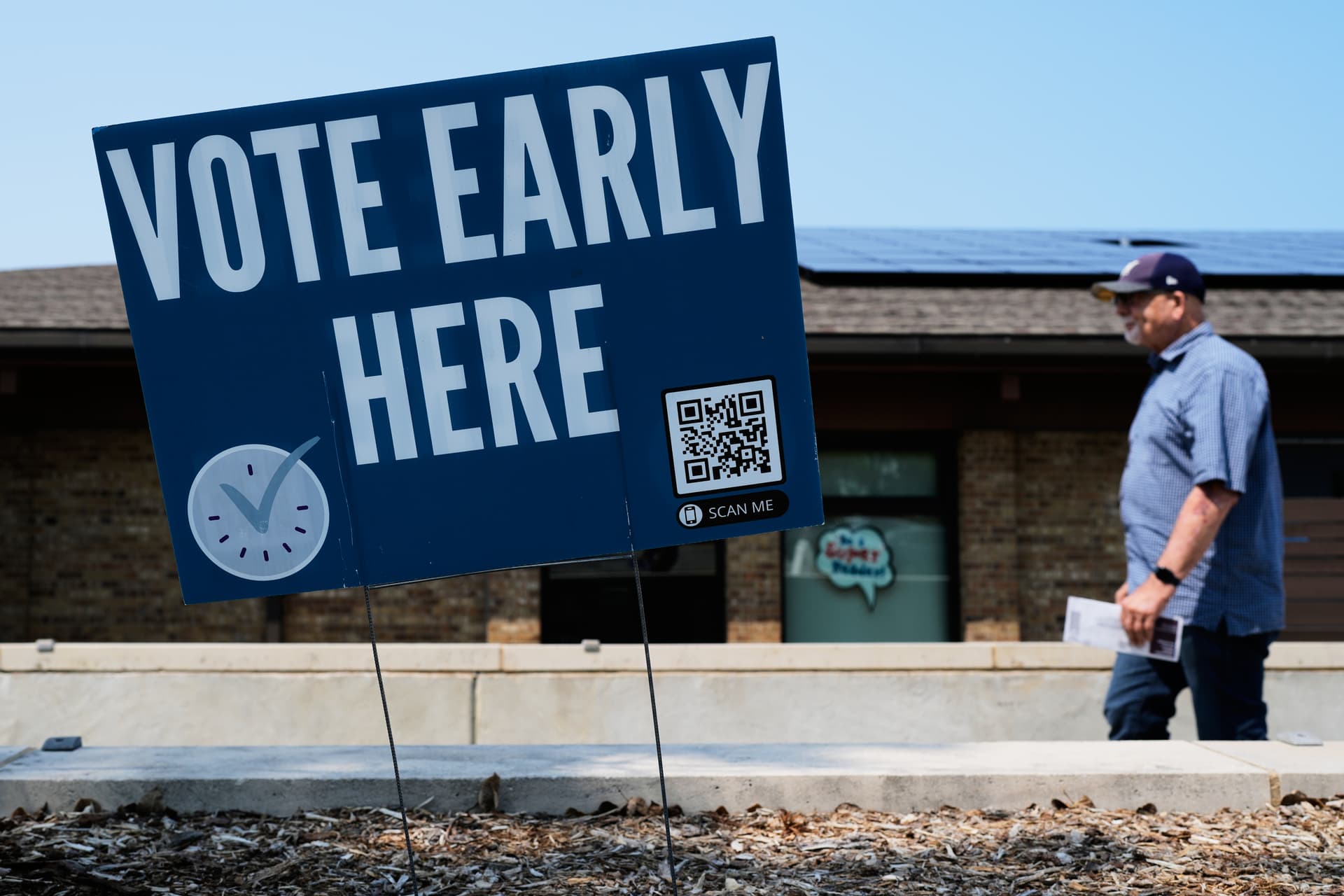 A polling place at Milwaukee, July 28, 2026. 