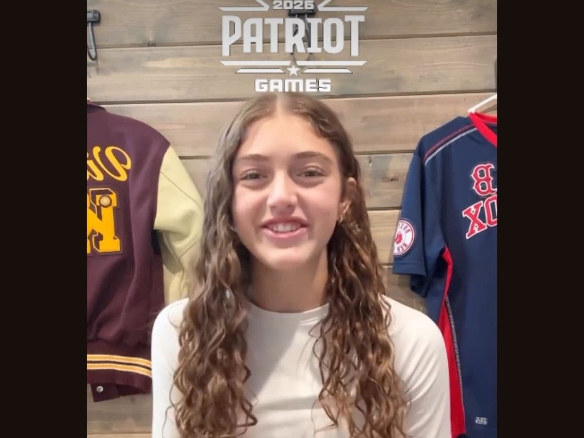 Contestant Bobbie Vickers thanks President Trump, God, and the Freedom 250 organization, for selecting her to participate in the youth Patriot Games celebrating America's 250th anniversary.