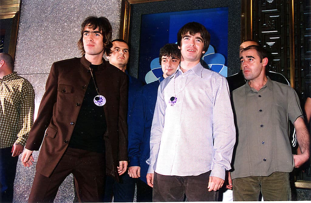 Oasis at the MTV Video Music Awards on September 4 1996.