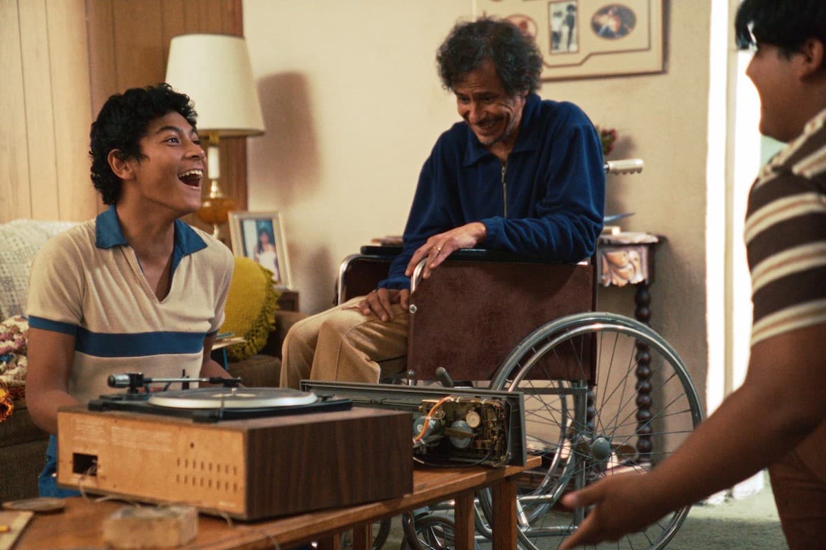 Aivan Uttapa, Gustavo Sánchez Parra, and Diego Olmedo in a scene from ‘Olmo.’ 