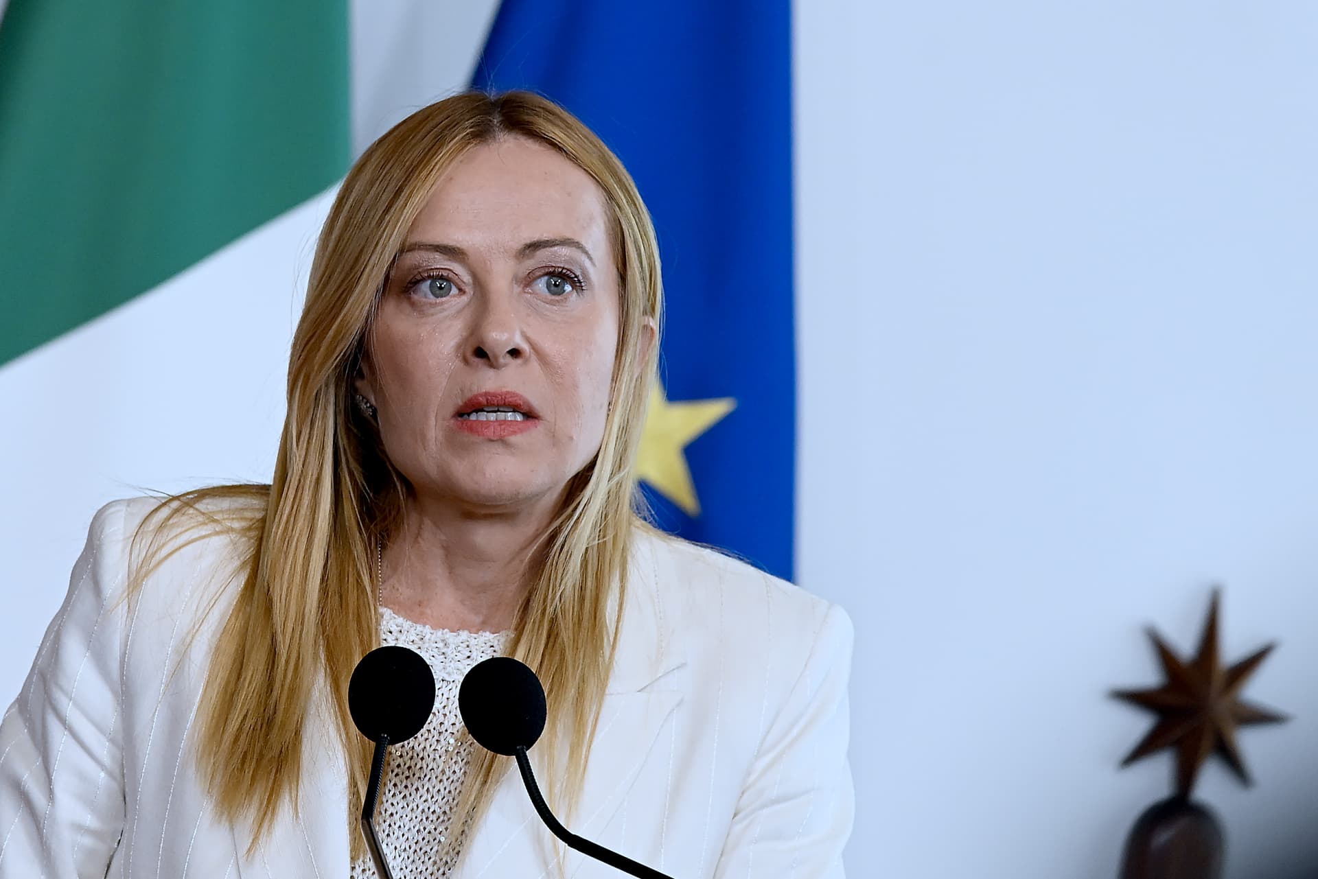 Prime Minister Giorgia Meloni on July 20, 2026 at Rome.