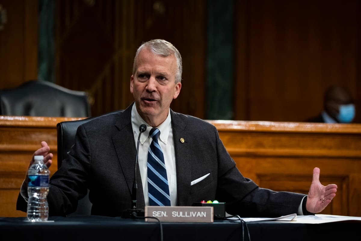 Senator Daniel Scott Sullivan of Alaska on May 20, 2020 on Capitol Hill. 