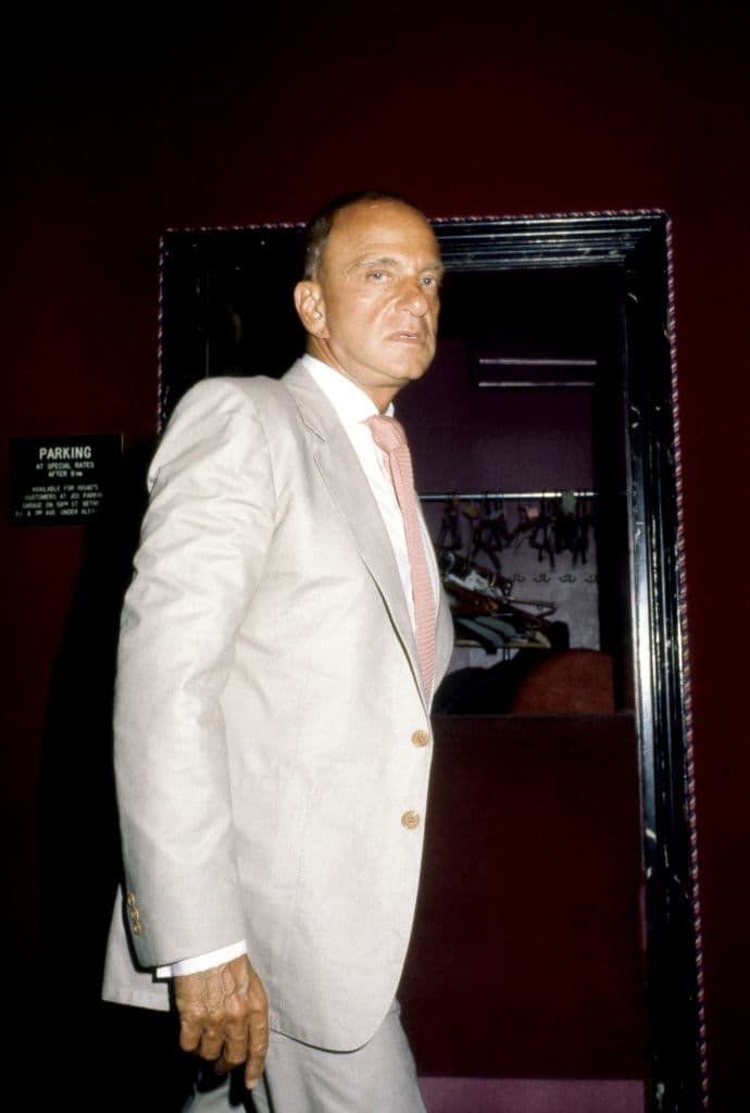 Roy Cohn attends the premiere of 'Endless Love' in July 1981.