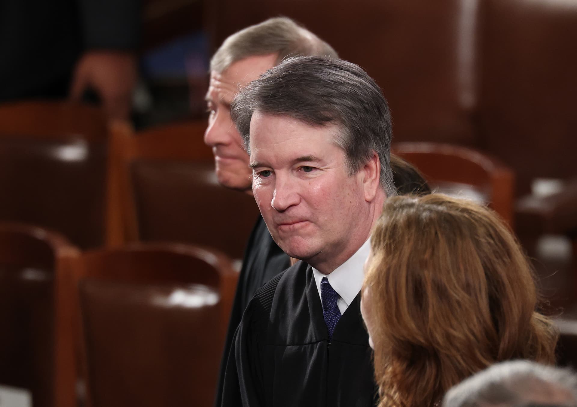 Supreme Court Associate Justice Brett Kavanaugh attends the State of the Union address during a Joint Session of Congress at the U.S. Capitol on February 24, 2026, at Washington, D.C. 