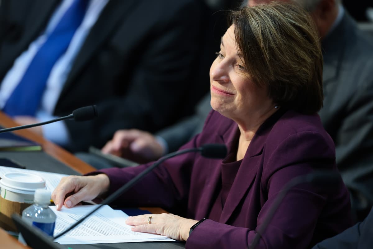 Senator Amy Klobuchar on Capitol Hill on August 4, 2026.
