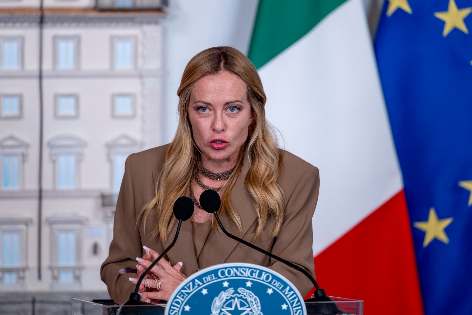 Italian Prime Minister Giorgia Meloni. 