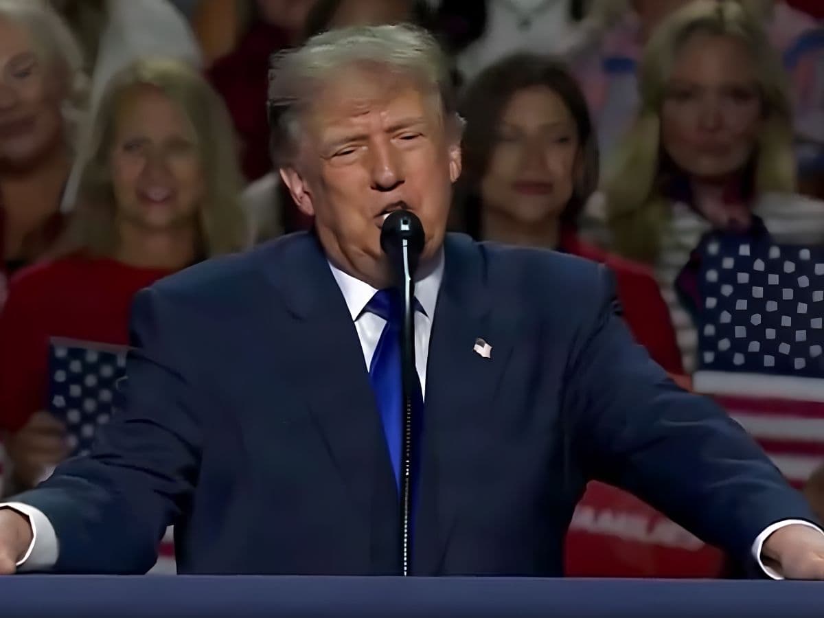 President Trump addresses the Republican midterm convention at Dallas on September 10, 2026.