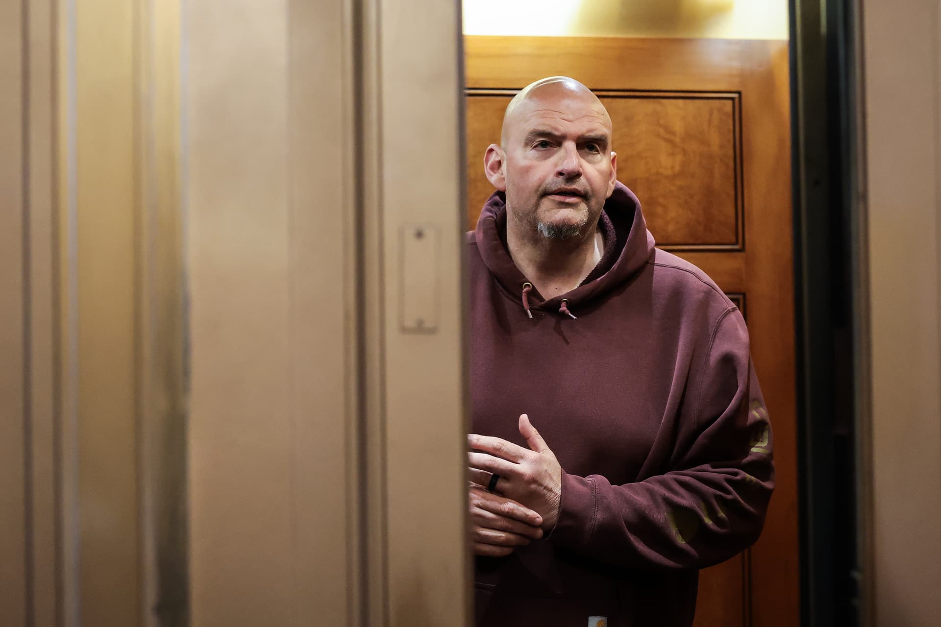 Senator John Fetterman at the Capitol on May 11, 2026.