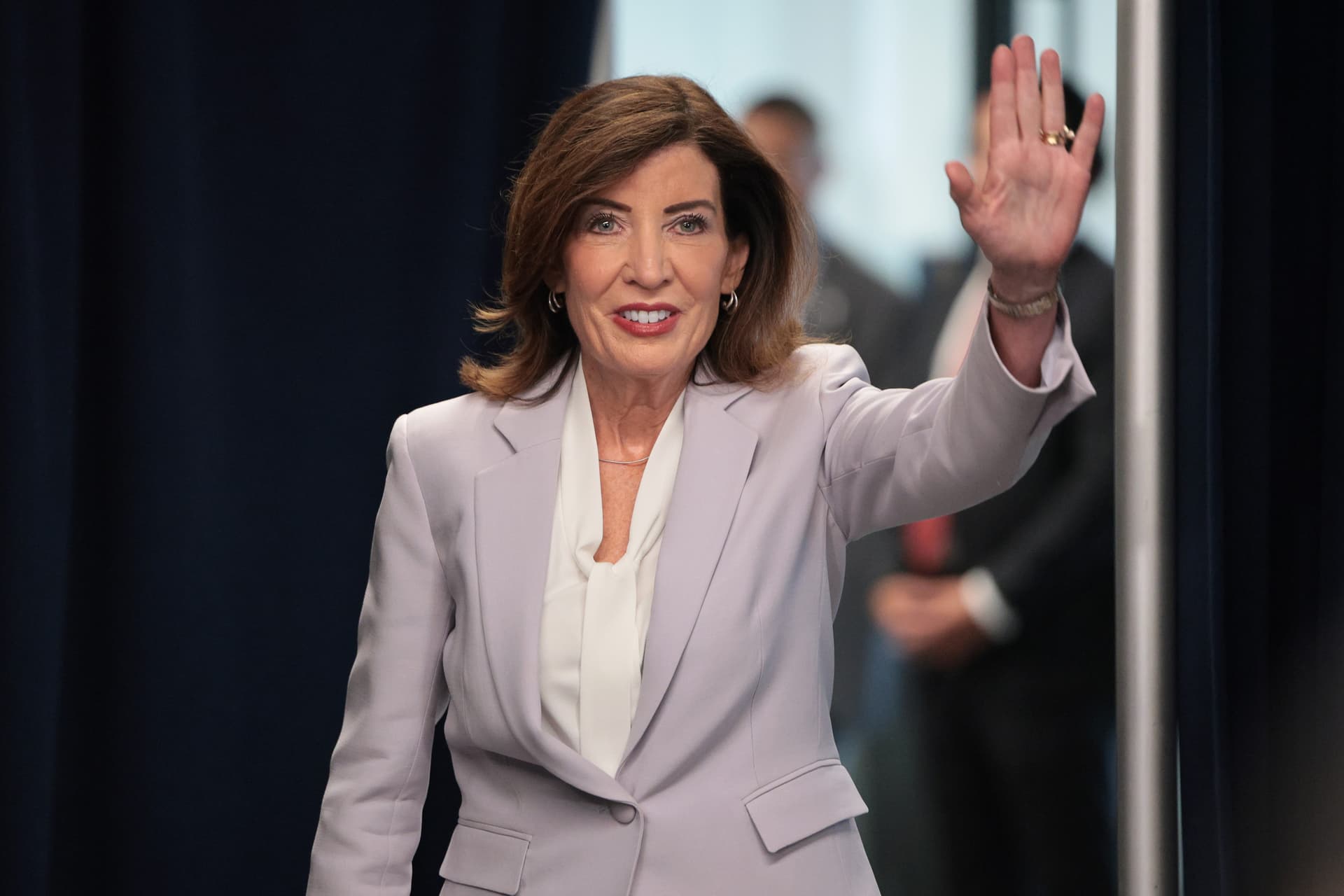 Governor Kathy Hochul on August 12, 2026 at New York City. 