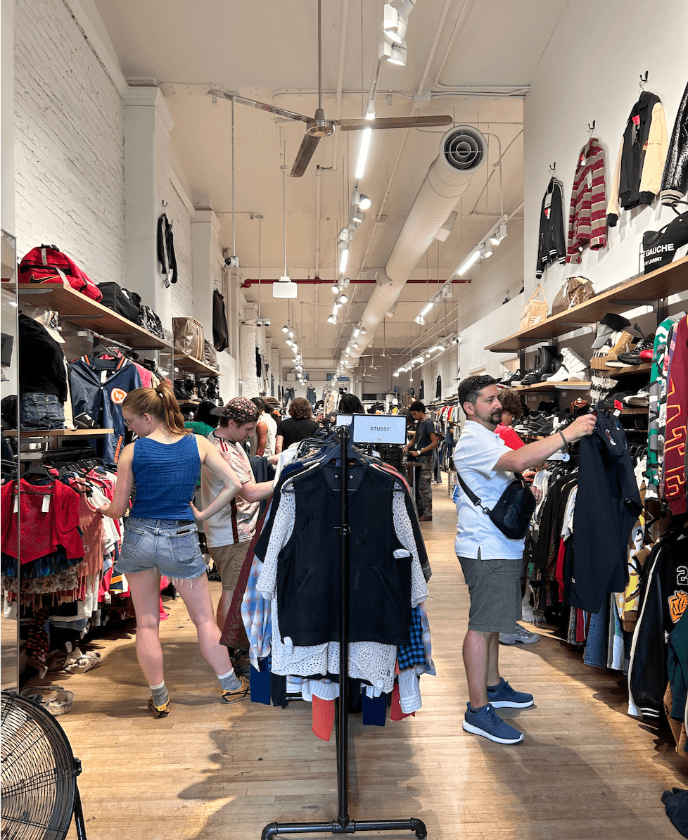 Buffalo Exchange in NoHo.