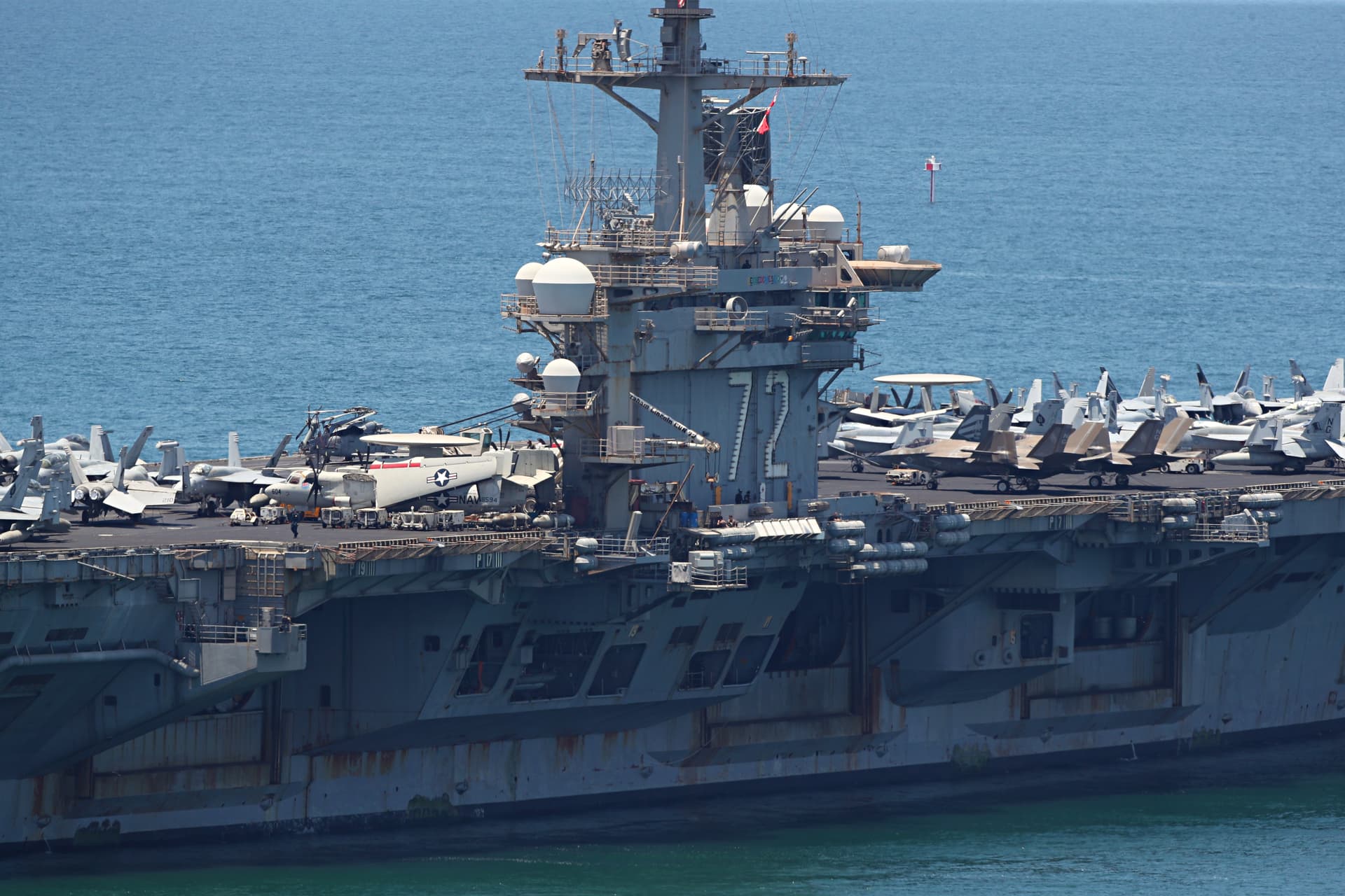 USS Abraham Lincoln departs Laem Chabang Port on September 6, 2026 at Si Racha, Thailand.