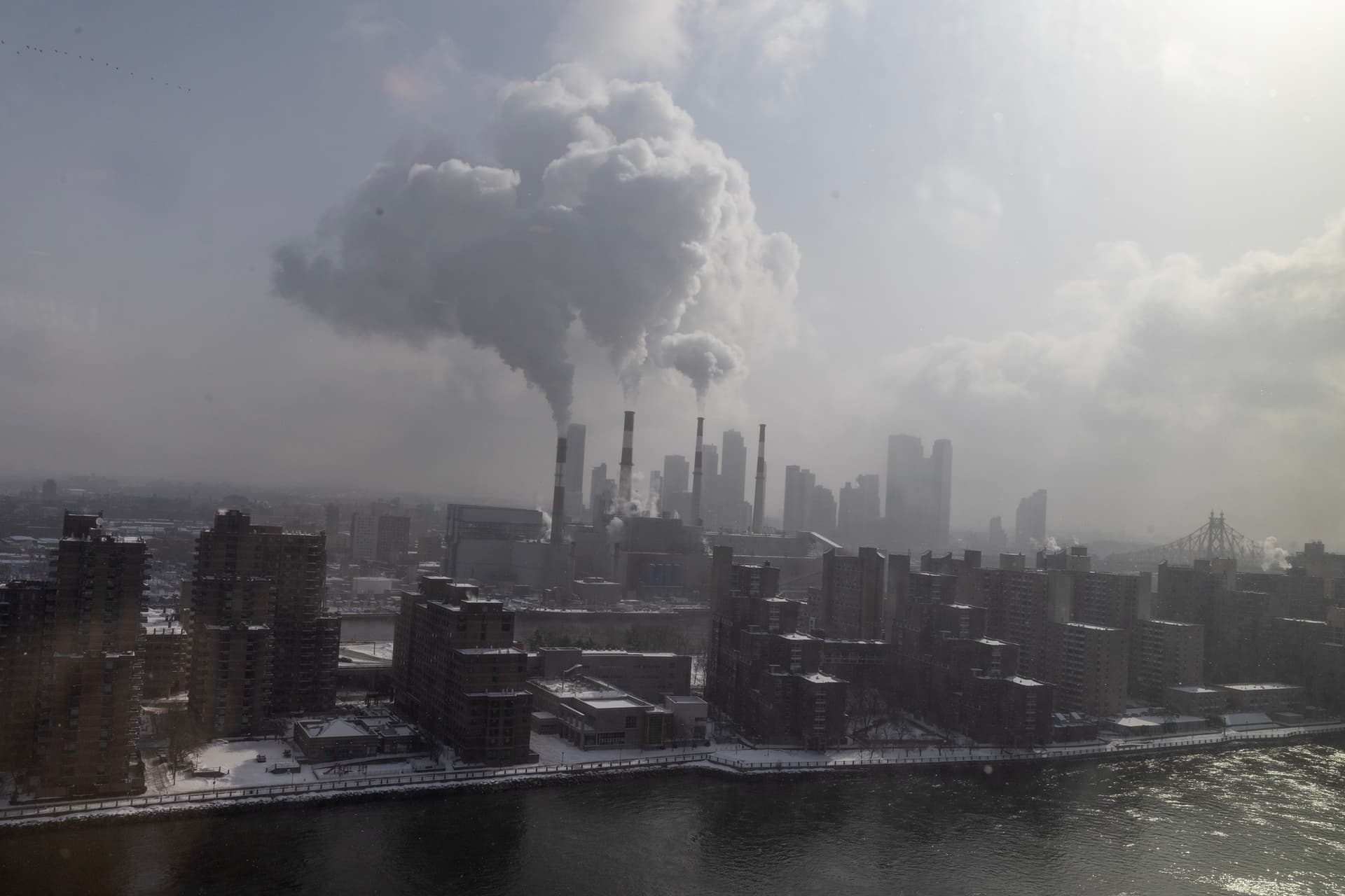 The Ravenswood  Generating Station, New York City's largest power plant, on January 26, 2026 at Queens.