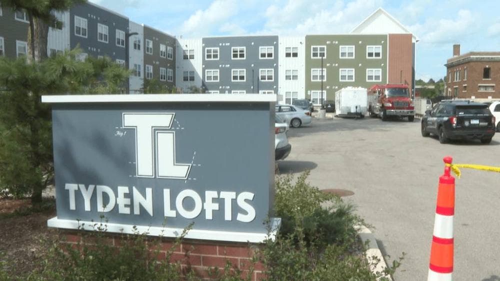 The Tyden Lofts apartment complex, where ricin was discovered, is seen at Hastings, Michigan, on September 11, 2026. 