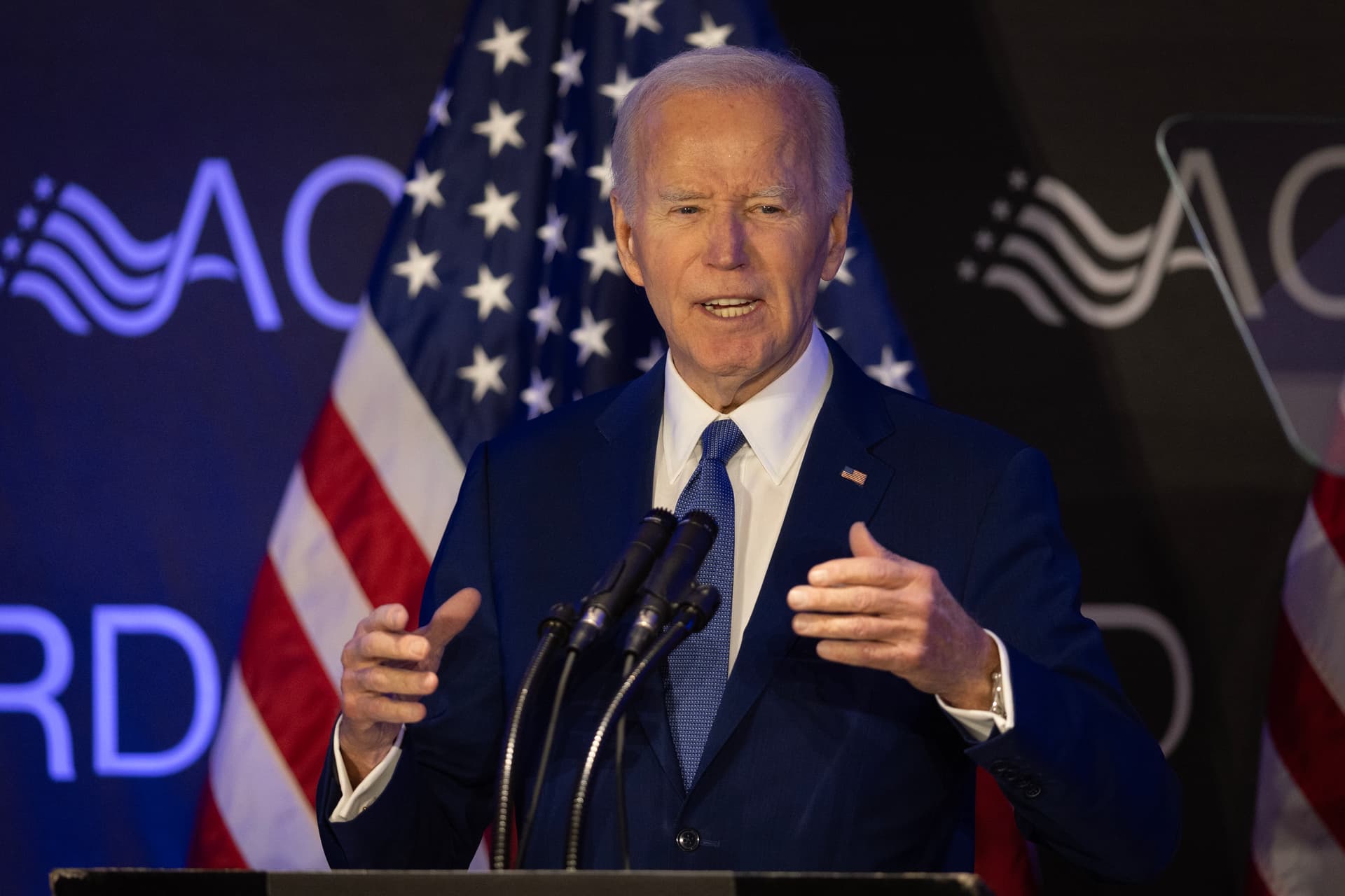 Scott Olson/Getty Images. U.S. President Joe Biden.