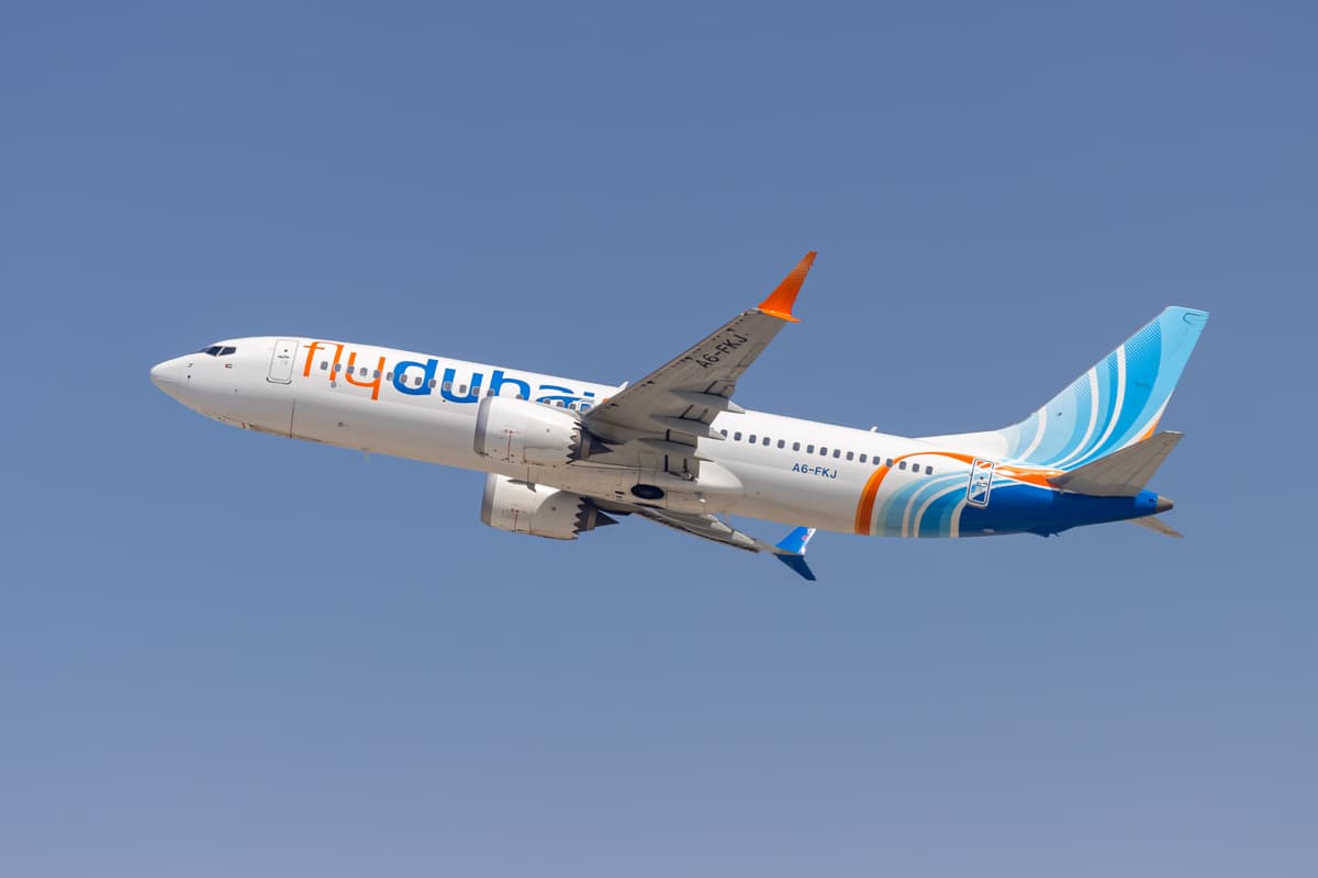 A FlyDubai Boeing 737 Max.