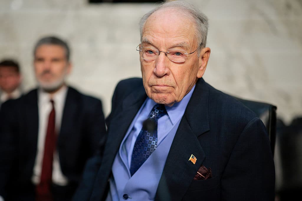 Senator Chuck Grassley waits to hear testimony from Special Counsel Jack Smith on September 29, 2026 at Washington, DC. 