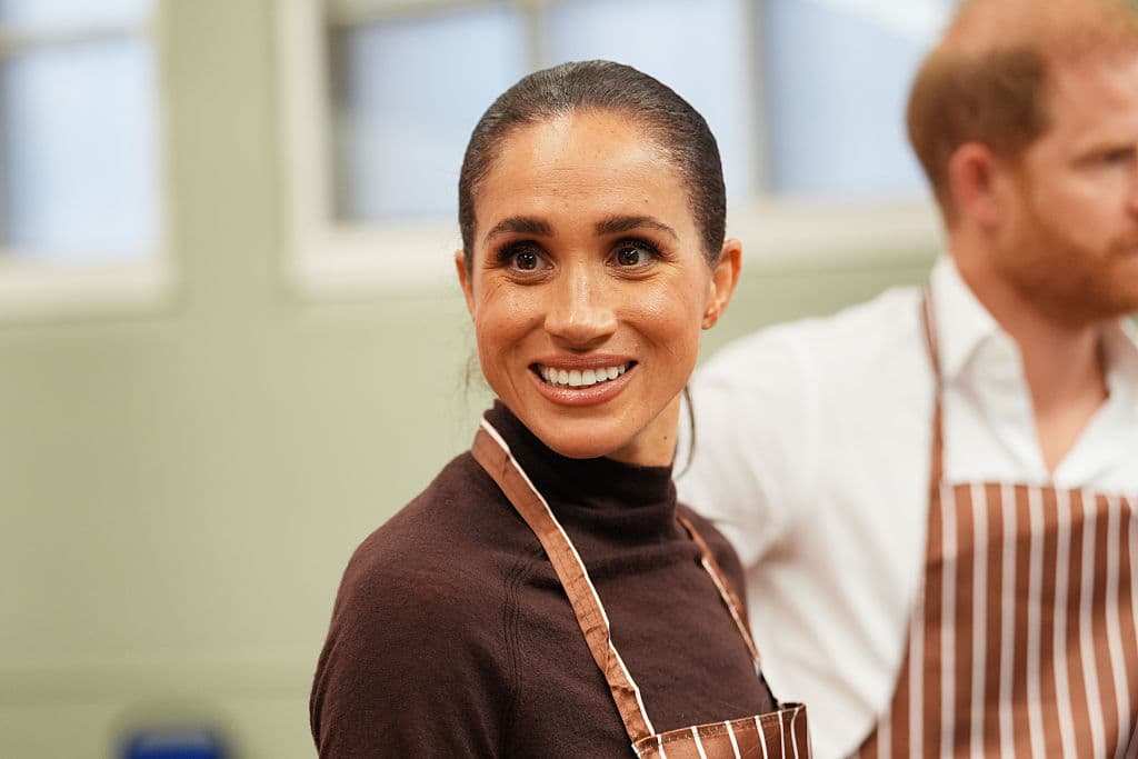Meghan, Duchess of Sussex on October 15, 2026 at Nottingham, England. 