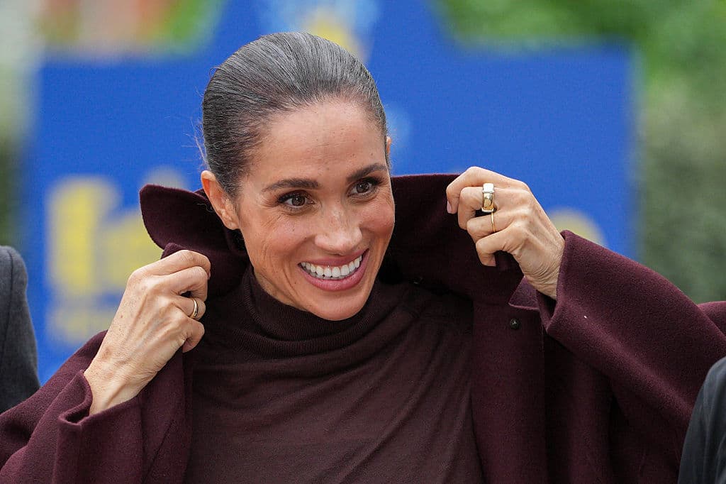 Meghan, Duchess of Sussex on October 15, 2026, at Nottingham, England. 