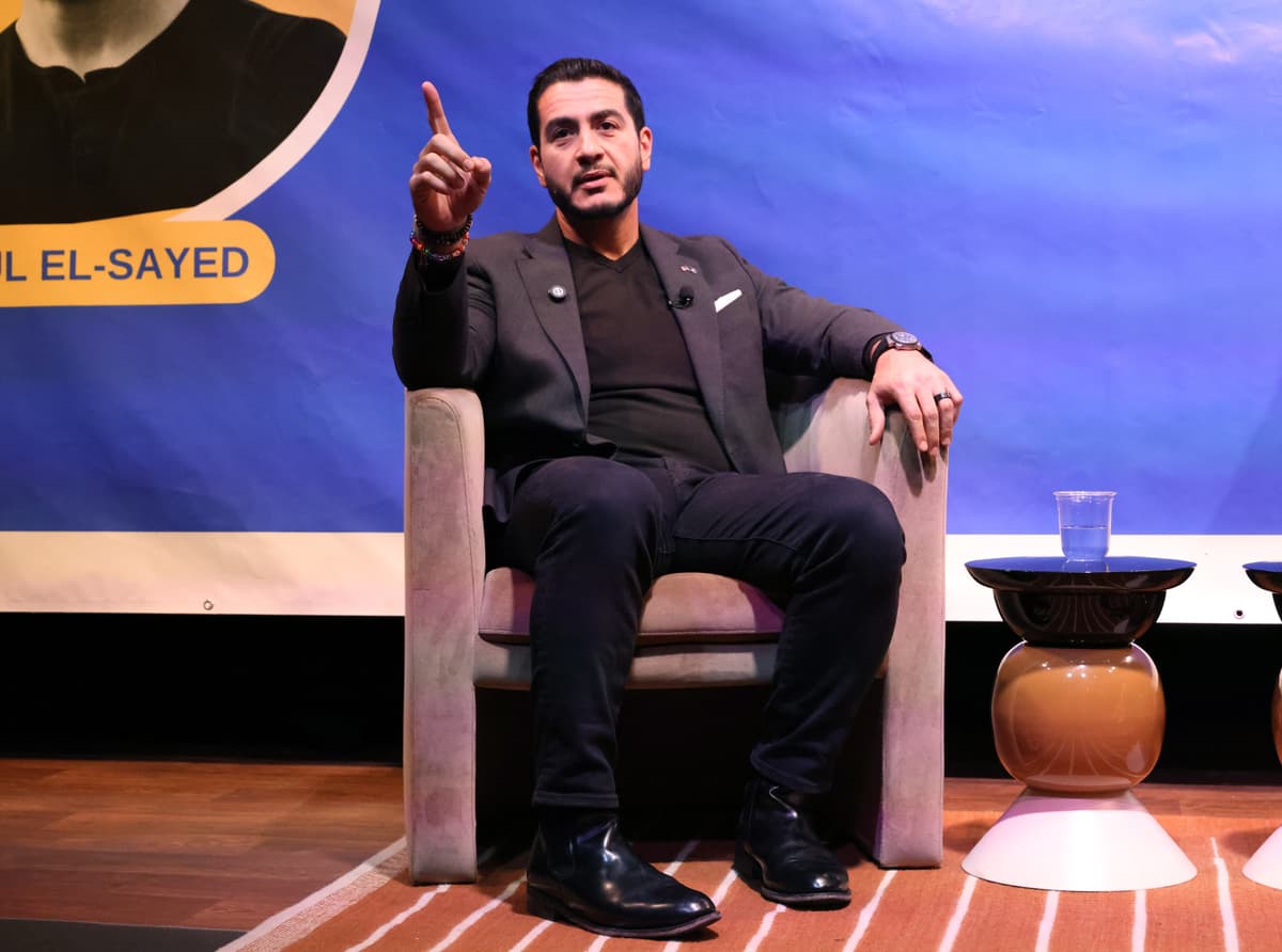 Dr. Abdul El-Sayed in conversation with Jemele Hill at Detroit Public Theater on October 19, 2026 at Detroit.