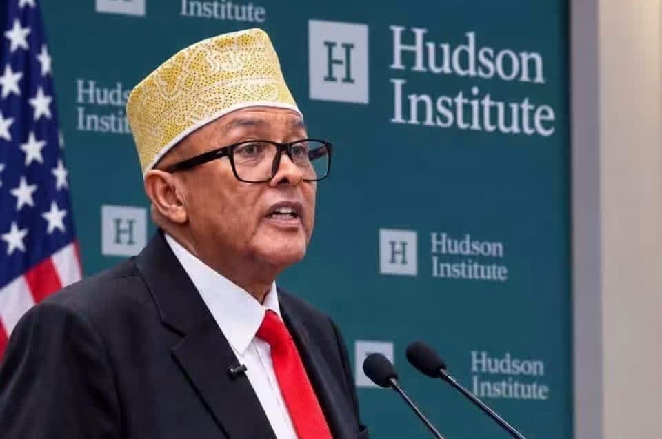 Somaliland’s president, Abdirahman Mohamed Abdullahi, also known as Irro, speaks at the Hudson Institute at Washington, D.C., on September 14, 2026.