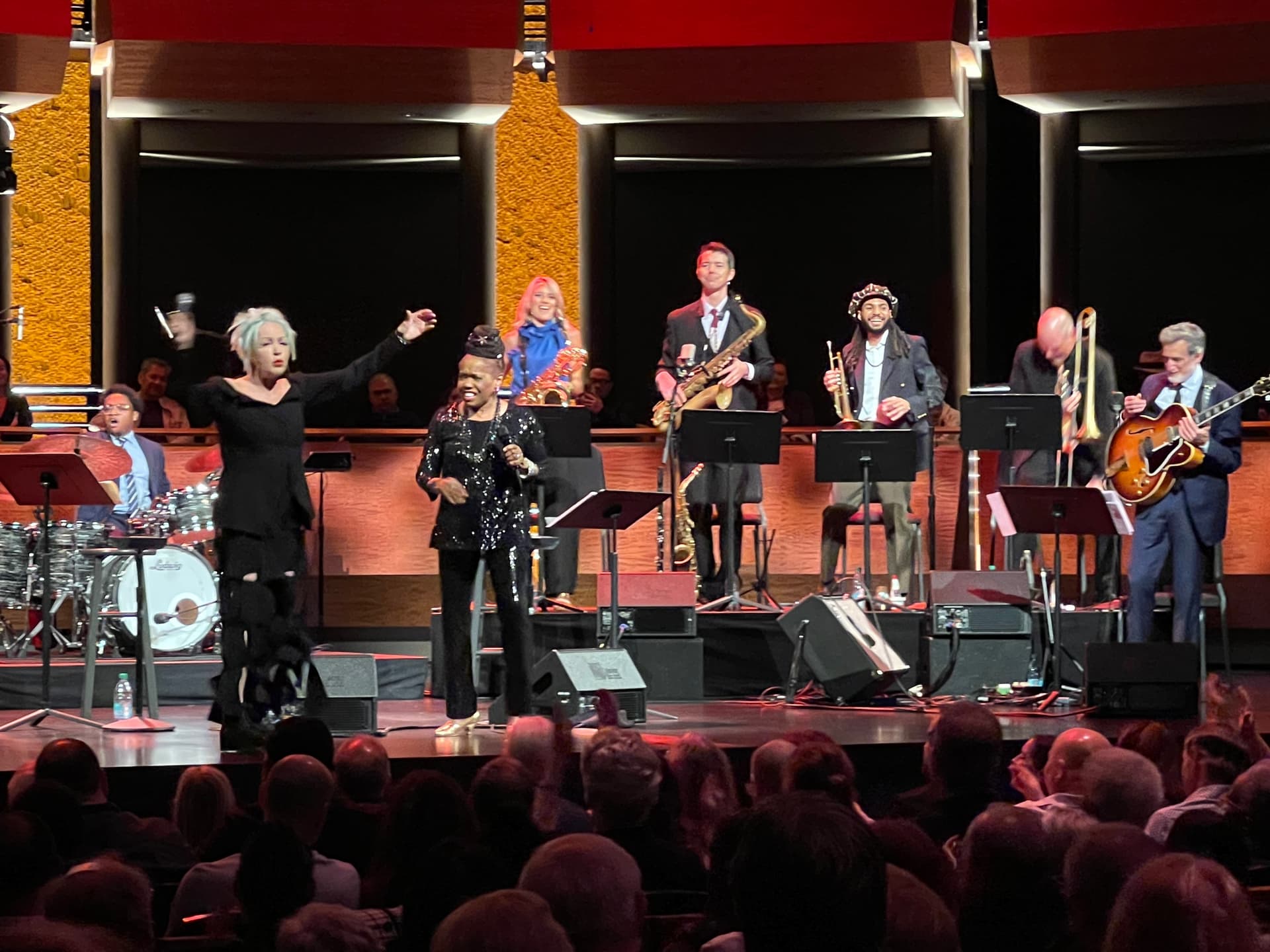 Cyndi Lauper and Catherine Russell at Jazz at Lincoln Center.