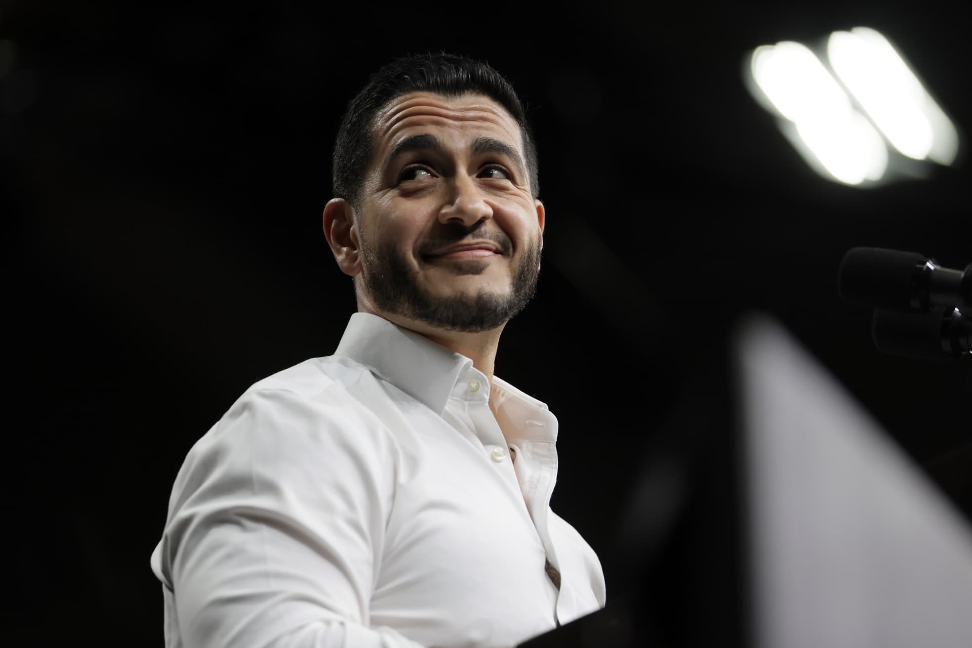 The Democratic Party's Senate candidate in Michigan, Abdul El-Sayed, on October 24, 2026 at Detroit. 