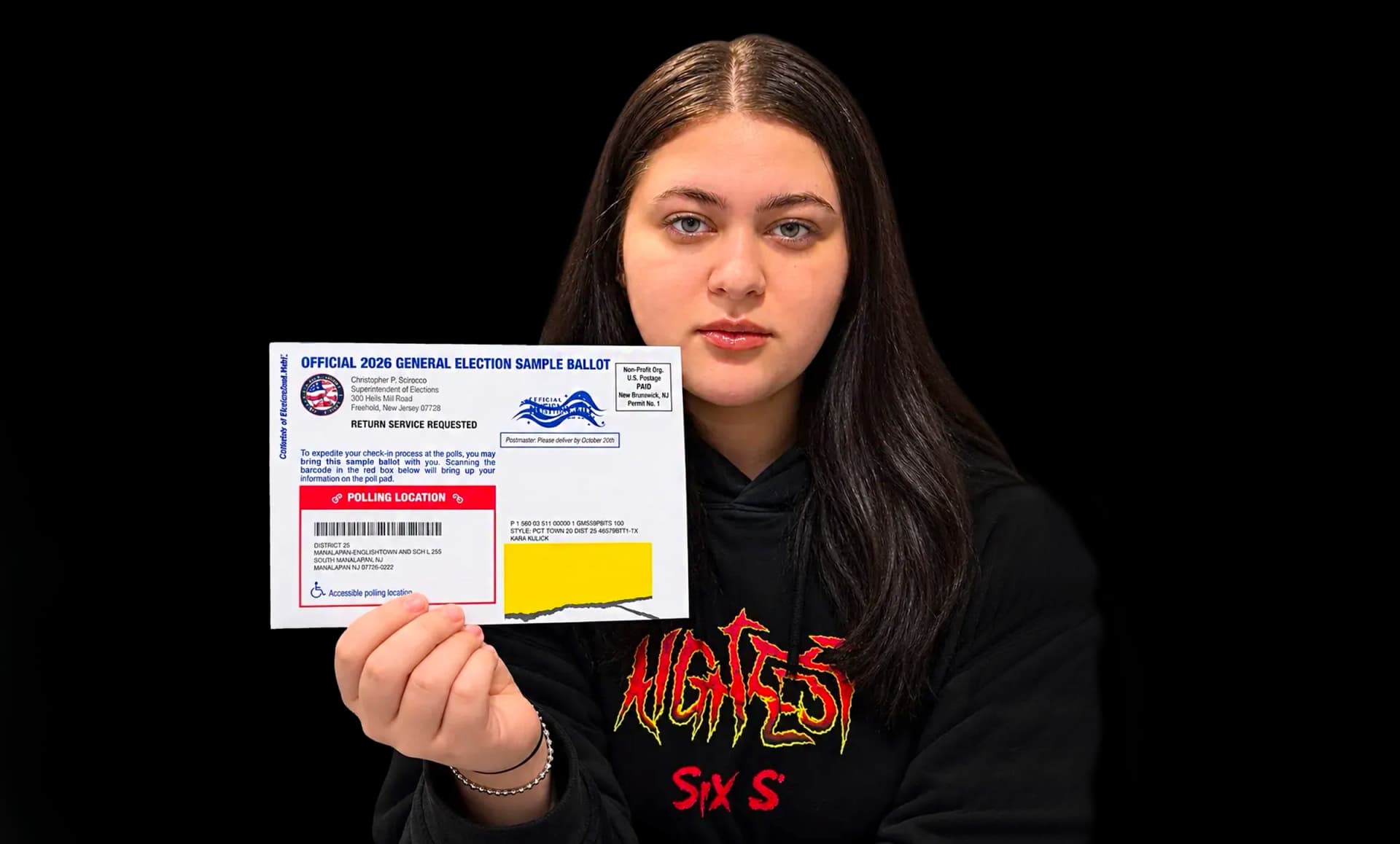Ilaria Giugliano tells the Sun that she has been registered to vote despite only holding a green card.