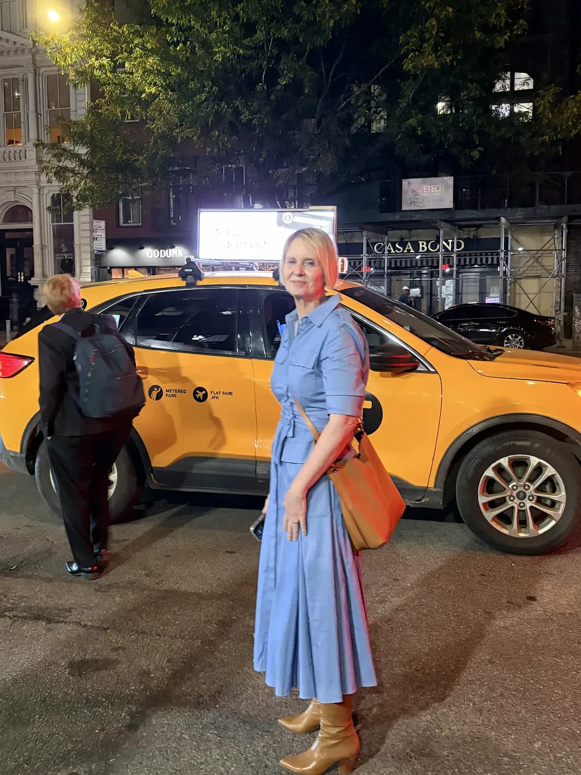 'Sex and the City' star and former mayoral candidate Cynthia Nixon and her wife Christine Marinoni attended the exclusive event. 